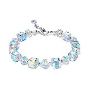 Austrian Crystal Sparkling White Gold Finish Bracelet